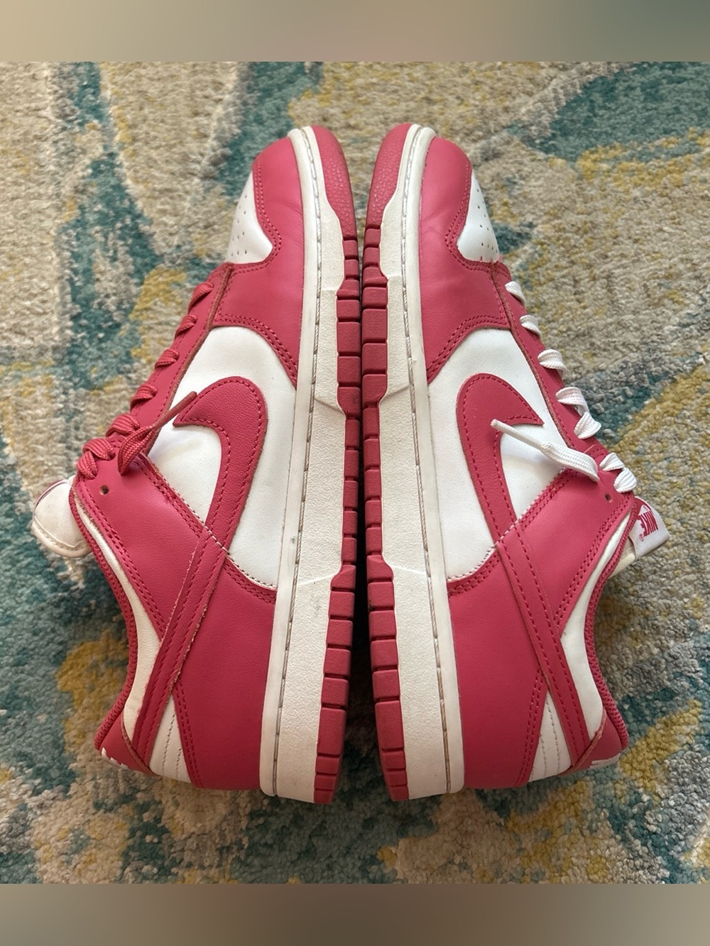 Nike Dunk Low Pink and White Sneakers